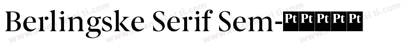Berlingske Serif Sem字体转换